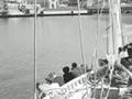 Ship on calm harobour