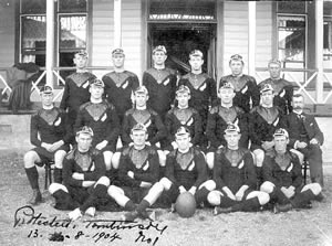 Group photo of rugby players