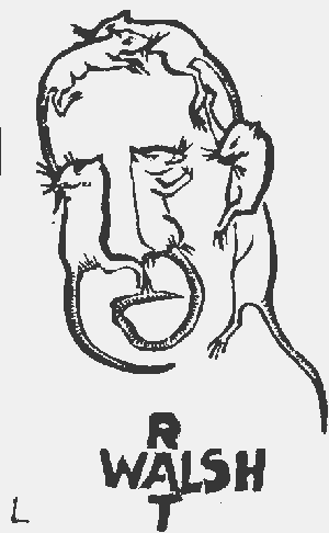 Fintan Patrick Walsh caricature