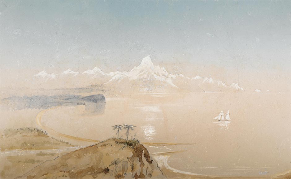Painting of Aoraki/Mt Cook, 1846