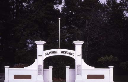 Ohakune war memorial