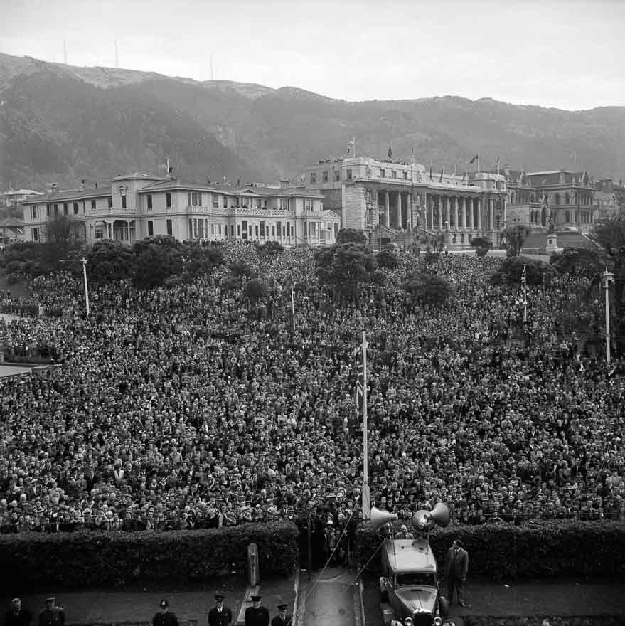 VE Day celebrations at Parliament