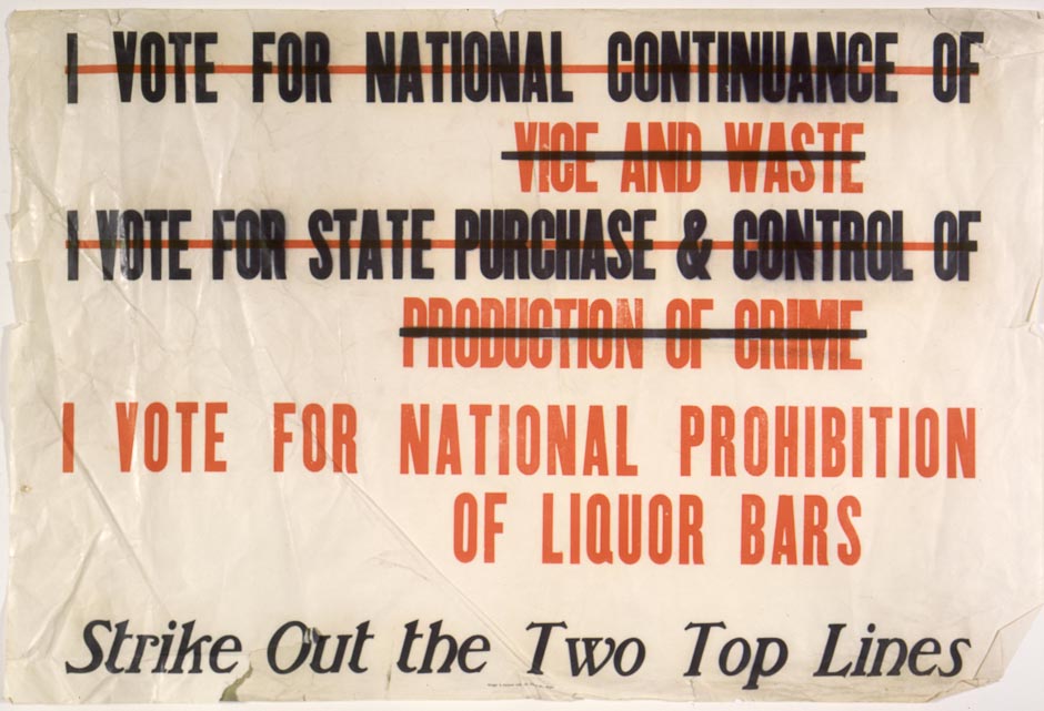 NZ Alliance prohibition poster