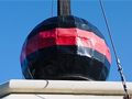 Timeball  - large ball on wooden pole with pulley system