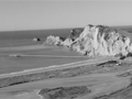 Aerial photo showing pier and beach