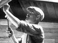 Building food store at US camp