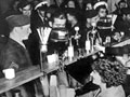 American servicemen at a milk bar