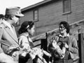 Eleanor Roosevel visits farm near Rotorua