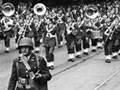US soldiers march down Queen Street