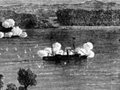 The gun-boat Pioneer at anchor off Meremere