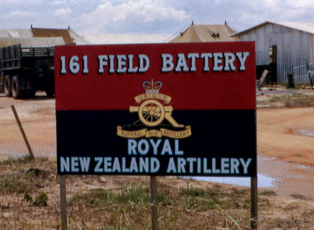 161 Battery sign at Bien Hoa base