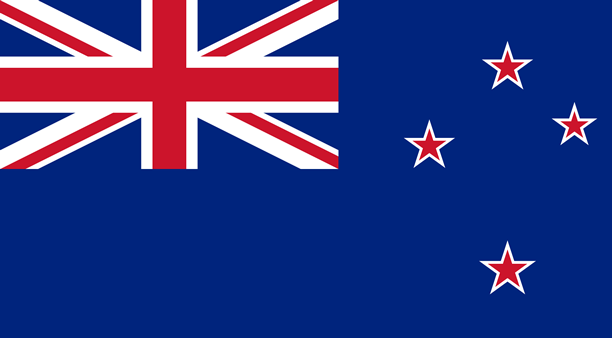 The official flag of New Zealand since 1902