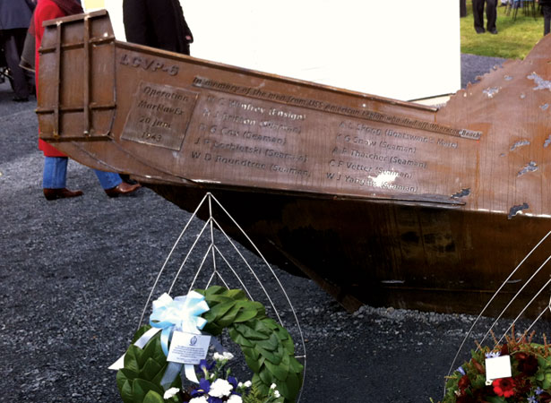 US Navy memorial at Queen Elizabeth Park, Kāpiti Coast