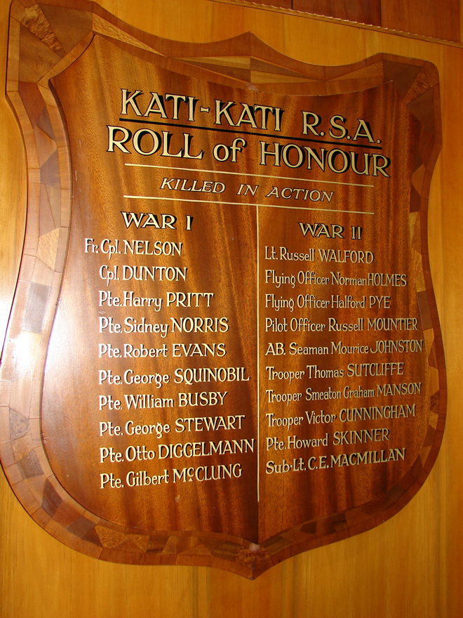Katikati RSA memorial shrine