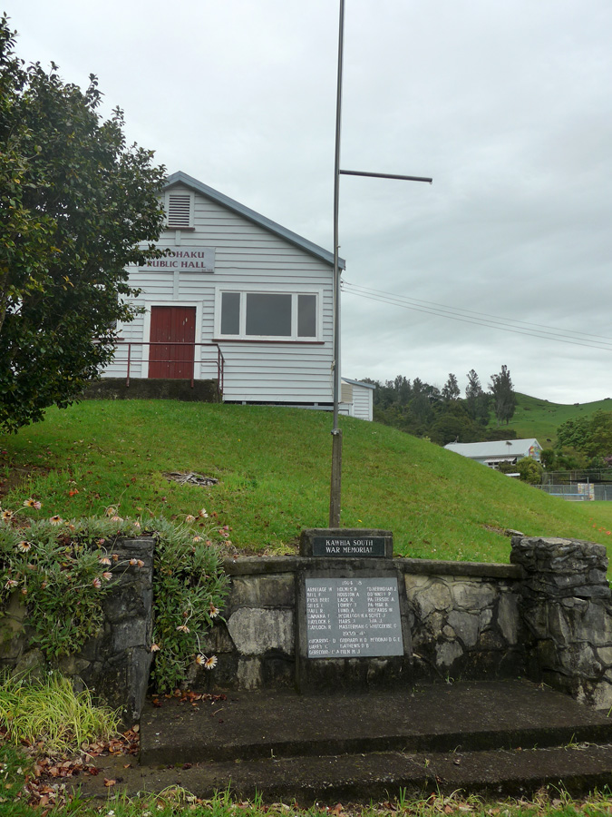 Kāwhia South war memorial