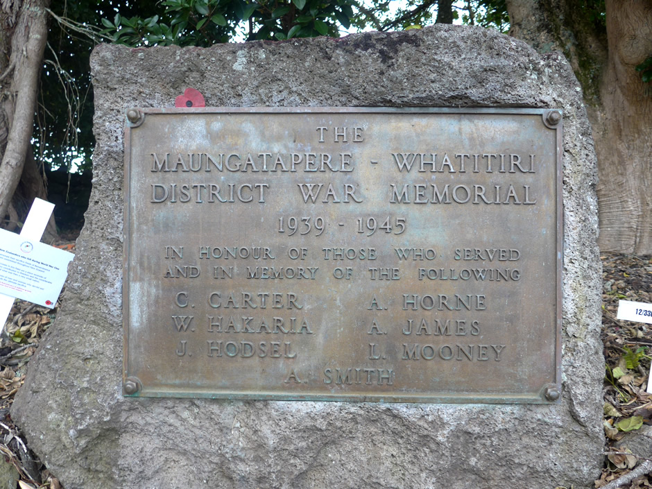 Maungatapere-Whatitiri District war memorial