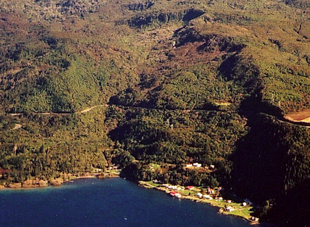 The site of the 1846 landslide in the 1990s