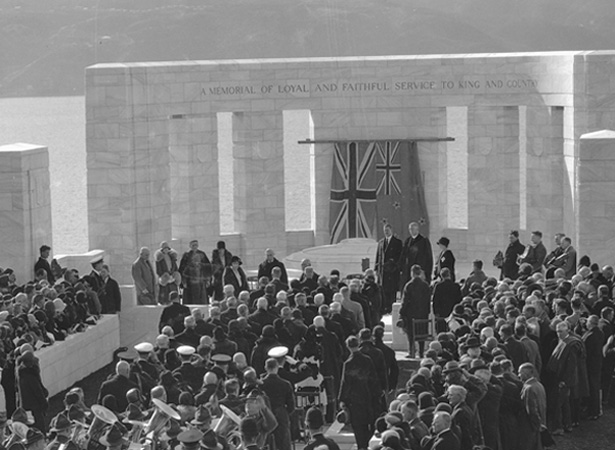 Unveiling the Massey memorial, 1930
