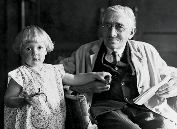 Dr Frederic Truby King and child, 1932