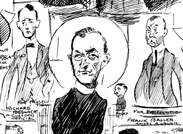 Cartoon about the Liston sedition trial