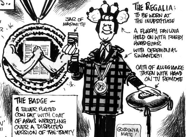 Cartoon about New Zealand's honours system