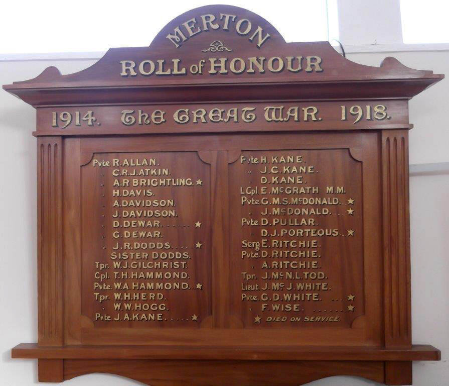 Merton school roll of honour