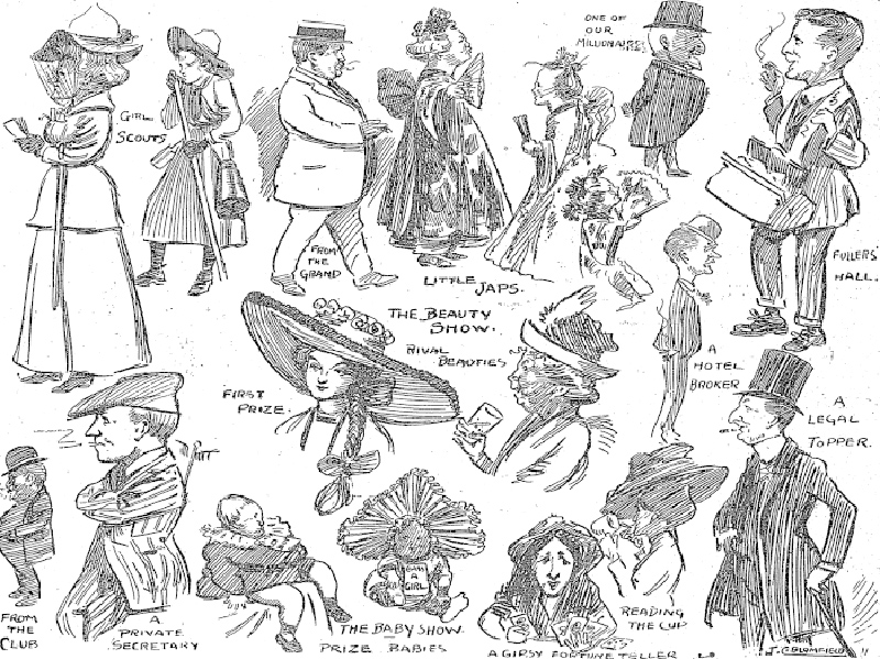 Mother Aubert fundraising fête, 1910