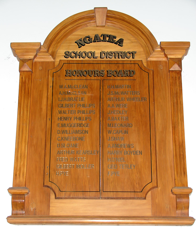 Ngātea District High School rolls of honour