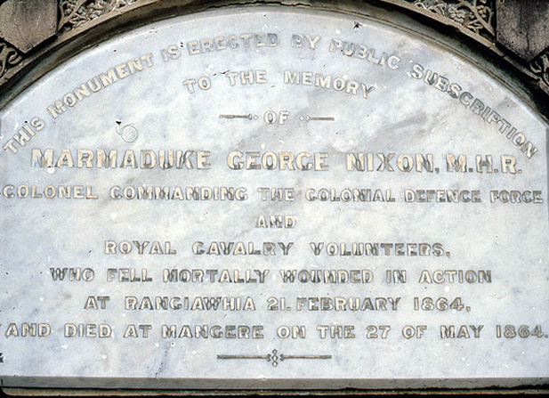 Words inscribed on one side of marble memorial.