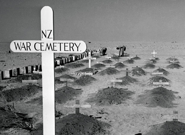 New Zealand war cemetery near El Alamein, 1942