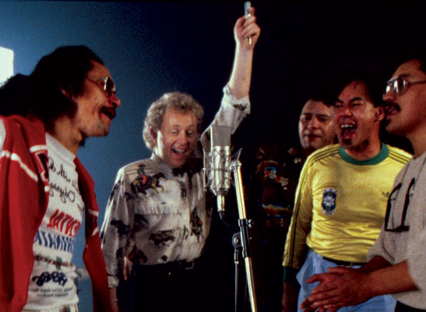 ‘Slice of Heaven’ video shoot, 1986
