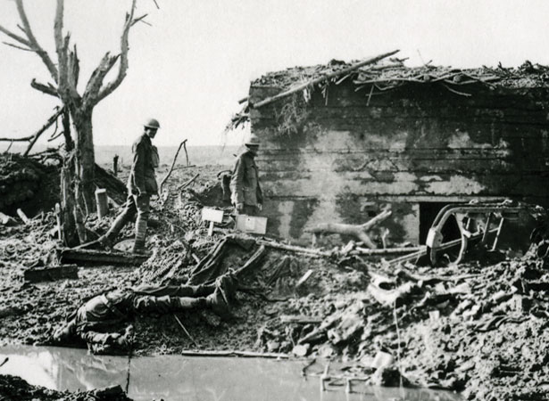 German pillbox on the Passchendaele battlefield