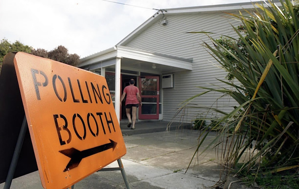 Polling booth, 1996