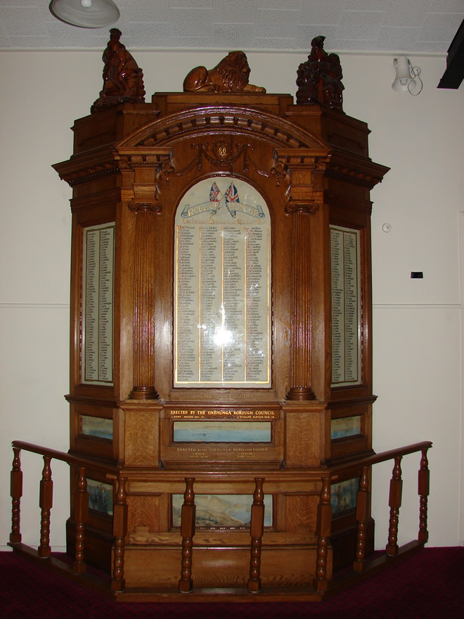 Onehunga soldiers' roll of honour
