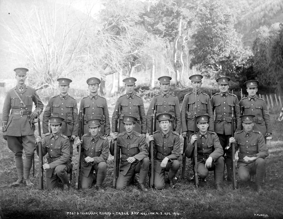 Post and Telegraph guard at Cable Bay