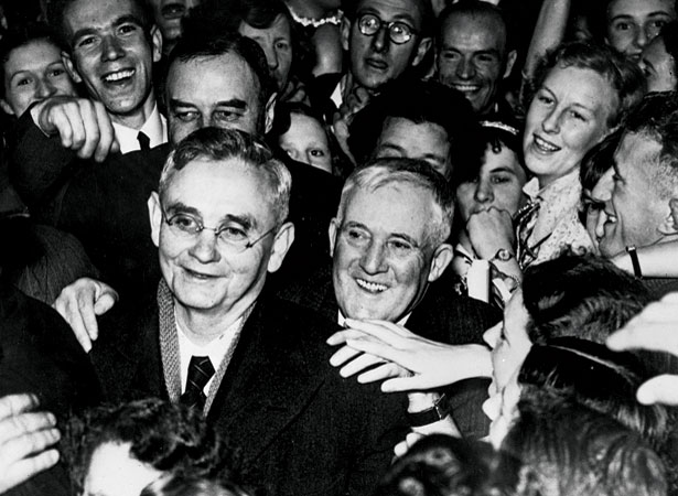 Michael Joseph Savage on the campaign trail, 1938