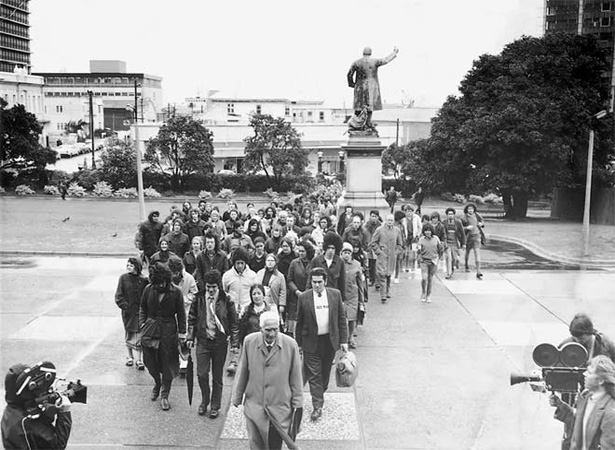Māori language petition being delivered to Parliament