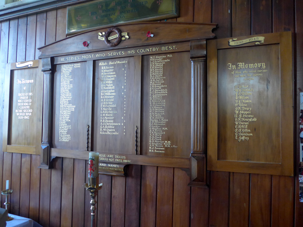 St George's roll of honour, Patea