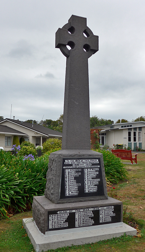 Saint John’s Church Memorial Cross, Feilding