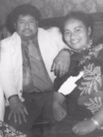 Man and woman smiling at camera