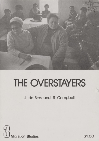 Cover of book titled 'The Overstayers' by J de Bres and R Campbell - sells for $1