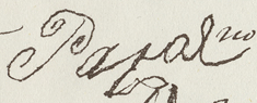 Signature of Parore Te Āwhā