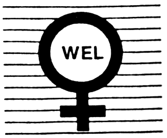 WEL inside women's symbol