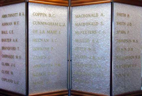 Detail from the memorial