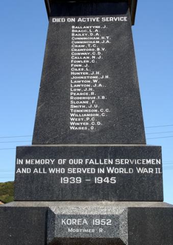 Detail from memorial