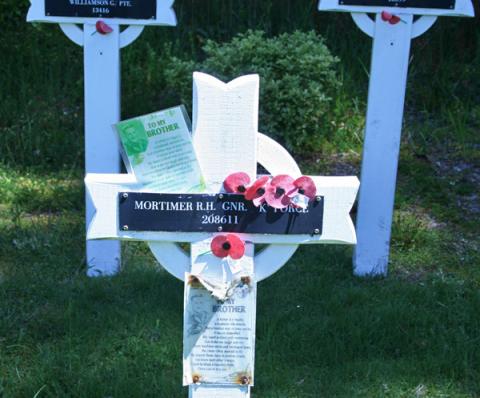 Detail from the memorial