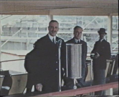 Governor-General speaking at the Centennial Exhibition