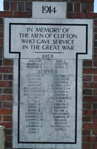 Detail from memorial