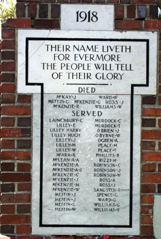 Detail from memorial