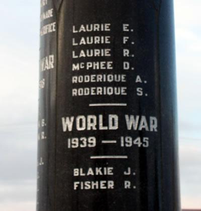 Colac Bay memorial